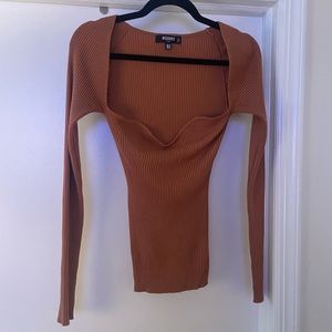 Missguided ribbed top